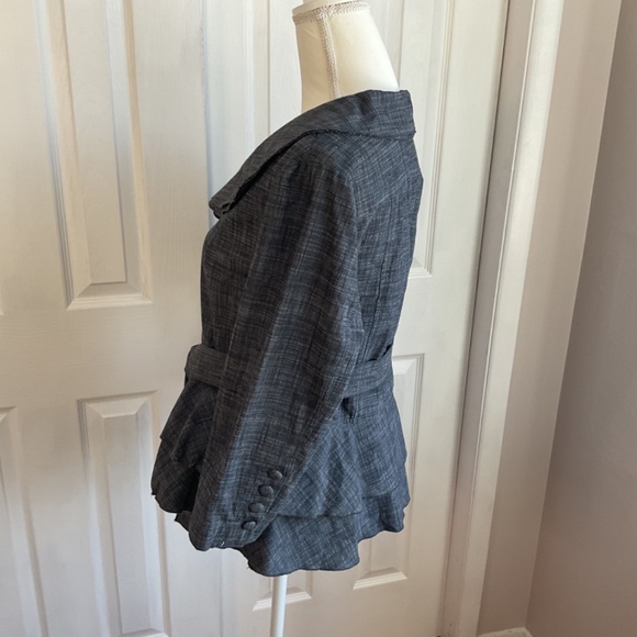 Women’s Acorn Cotton Crop Sleeve Blouse/Jacket, Denim Color,  SZ XL - Picture 3 of 11